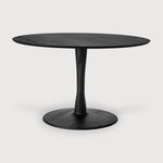 Ethnicraft Torsion Round Dining Table Oak Black 127cm