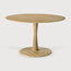 Ethnicraft Torsion Round Dining Table Oak 127cm
