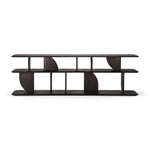 Ethnicraft Teak Dark Brown Geometric Sofa Console