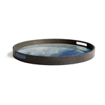 Ethnicraft Blue Mist Organic Glass Tray
