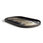 Ethnicraft Black Organic Glass Oblong Valet Tray