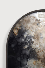 Ethnicraft Black Organic Glass Oblong Valet Tray