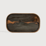 Ethnicraft Bronze Organic Rectangular Glass Valet Tray