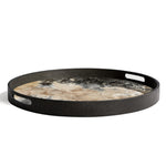 Ethnicraft Black Organic Glass Tray