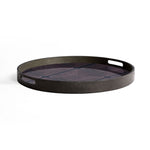 Ethnicraft Midnight Linear Squares Glass Tray