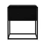 Ethnicraft Oak Black Monolit Bedside Table