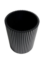 Ethnicraft Mahogany Black Roller Max Paper Basket