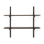 Ethnicraft Mahogany Dark Brown PI Wall Shelves