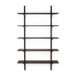 Ethnicraft Mahogany Dark Brown PI Wall Shelves