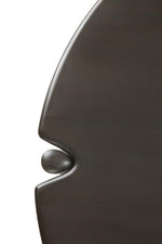 Ethnicraft Mahogany PI round coffee table dark brown