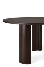 Ethnicraft Mahogany Dark Brown Boomerang Desk