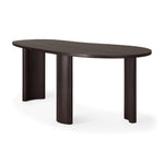 Ethnicraft Mahogany Dark Brown Boomerang Desk