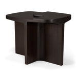 Ethnicraft Mahogany Rose Brown Brutalist Side Table