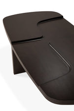 Ethnicraft Mahogany Rose Brown Brutalist Coffee Table