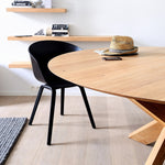 Ethnicraft Oak Circle Dining Table 136cm