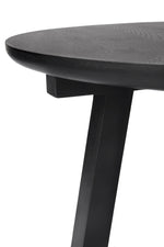 Ethnicraft Oak Black Tripod Side Table