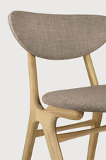 Ethnicraft Oak Upholstered Eye Dining Chair