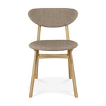 Ethnicraft Oak Upholstered Eye Dining Chair