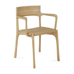 Ethnicraft Oak PI Dining Chair with Armrest