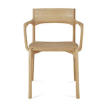 Ethnicraft Oak PI Dining Chair with Armrest