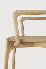 Ethnicraft Oak PI Dining Chair with Armrest