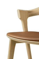 Ethnicraft Oak Bok Counter Stool - Cognac Leather