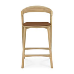 Ethnicraft Oak Bok Counter Stool - Cognac Leather