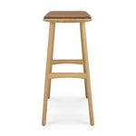 Ethnicraft Oak Osso Counter Stool Cognac Leather