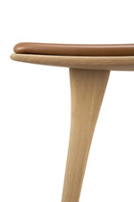 Ethnicraft Oak Osso Counter Stool Cognac Leather