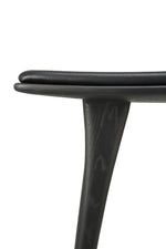 Ethnicraft Oak Black Osso Counter Stool Black Leather