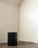 Ethnicraft Mahogany Black Roller Max Paper Basket