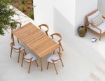 Ethnicraft Bok Outdoor Dining Table Teak Outdoor 200cm