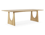 Ethnicraft Oak Geometric Dining Table
