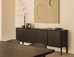 Ethnicraft PI Sideboard Teak Dark Brown 230cm