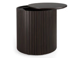 Ethnicraft Mahogany Roller Max Dark Brown Side Table