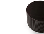Ethnicraft Mahogany Roller Max Dark Brown Side Table