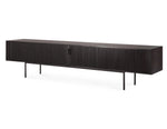 Ethnicraft Roller Max TV Cupboard Teak Off Black 242cm