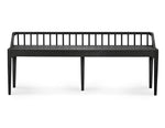 Ethnicraft Spindle Bench Oak Black 150cm