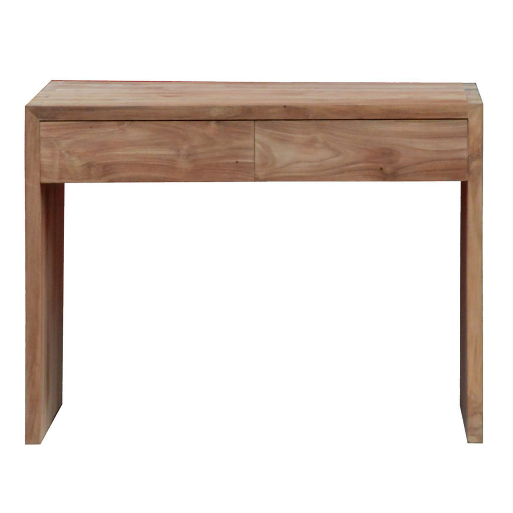 Teak Kubus Office Desk with Drawers Bayside Furniture