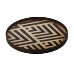 Ethnicraft Chevron Graphite Wooden Tray