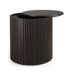 Ethnicraft Mahogany Roller Max Dark Brown Side Table