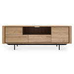 Ethnicraft Oak Shadow TV Cupboard- Black Metal legs