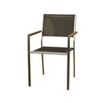 Teak Stripe III Outdoor Dining Chair