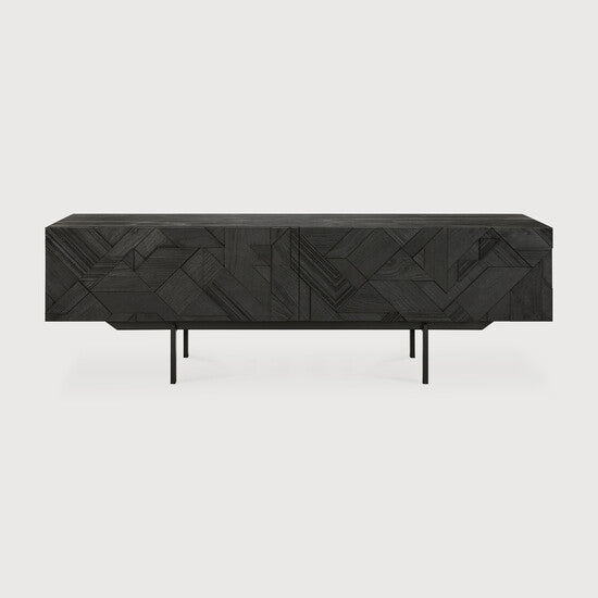 Ethnicraft Graphic TV Cupboard Teak Black 160cm