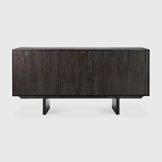 Ethnicraft Mosaic Sideboard Teak Off Black 170cm