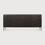 Ethnicraft Grooves Sideboard Teak Off Black 202cm