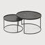 Ethnicraft Round Tray Coffee Table Set Small Set 62cm