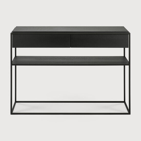 Ethnicraft Monolit Console Oak Black 122cm
