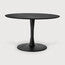 Ethnicraft Torsion Round Dining Table Oak Black 127cm