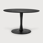 Ethnicraft Torsion Round Dining Table Oak Black 127cm